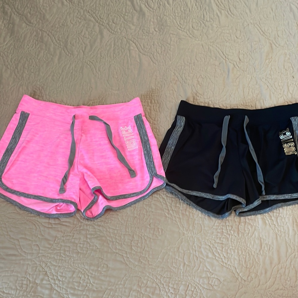 2 Pairs Justice Athletic Shorts